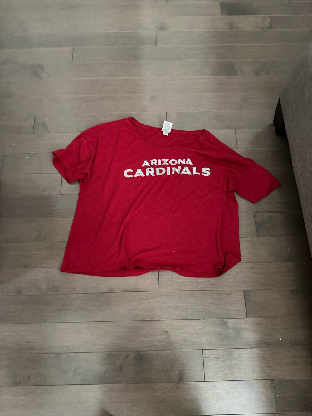 Victoria's Secret Red Arizona Cardinals Crop Tee